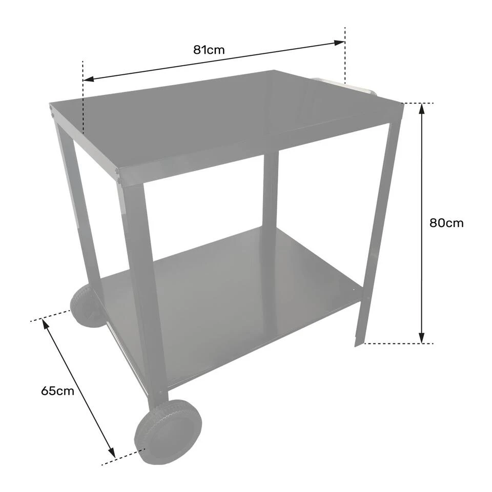 Happy Garden Trolleys PORTIMAO - Zwart - Aluminium - Afbeelding 4