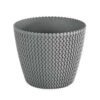 Prosperplast Bloempot Splofy - Lichtgrijs - Voor Buiten - 35 Cm