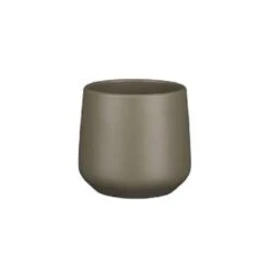 Mica Decorations Bloempot - Donkergroen - Mat - Keramiek - 14 X 13 Cm