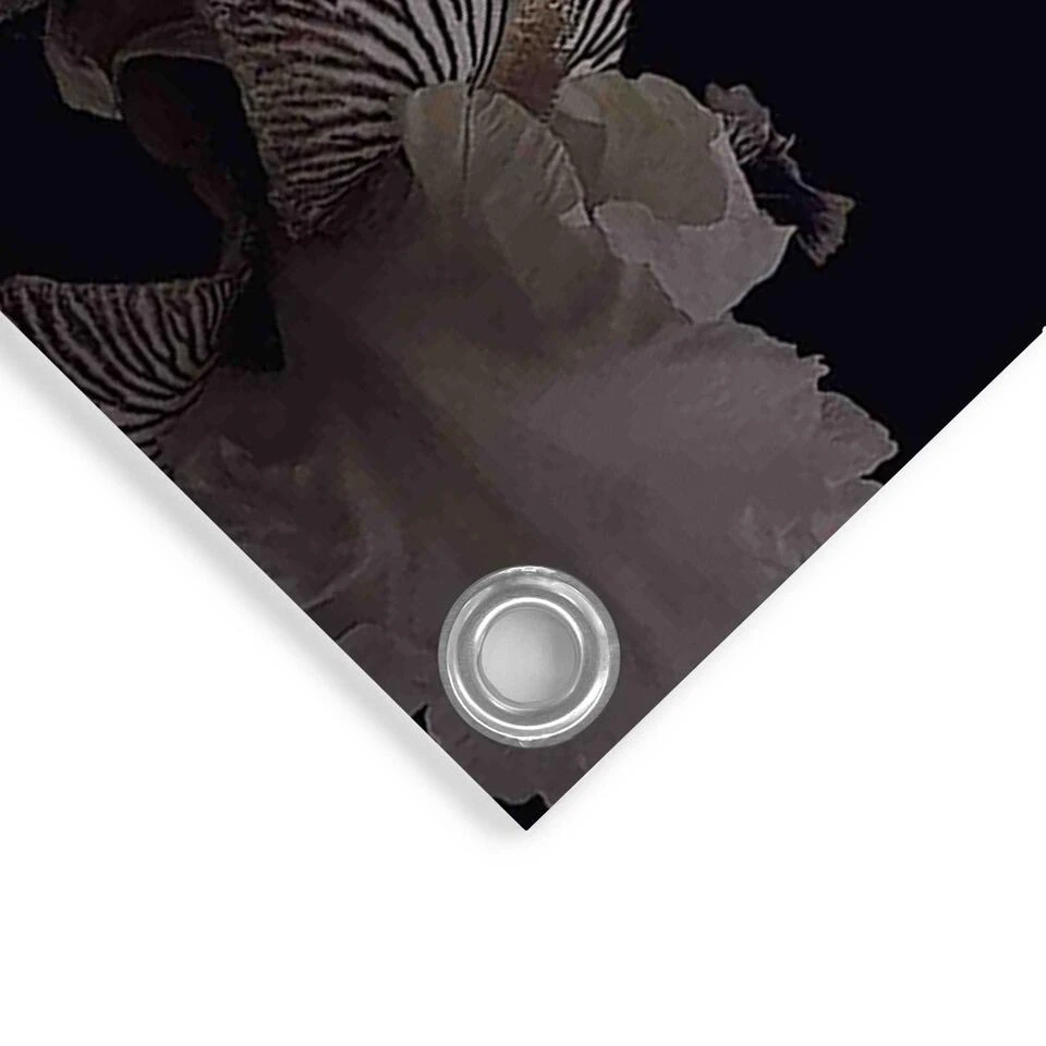 Tuinposter Vrouw Met Bloemenhoed 100x140 Cm Roze - Image 4