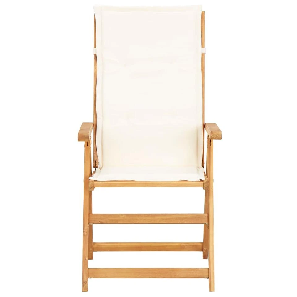 VidaXL Tuinstoelen 2 St Verstelbaar Massief Acaciahout Bruin - Image 2