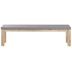 Beliani Tuinbank OSTUNI - Grijs Vezelcement