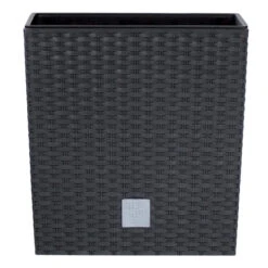 Prosperplast Plantenbak Rato - Antraciet - Rotan - Kunststof - 32 Cm