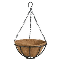 Esschert Design Plantenmand - Hanging Basket - Zwart - 25 Cm