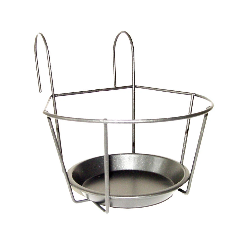 Merkloos Bloempot - Metaal - Standaard/hanger Voor Potten - 18 Cm