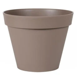 EDA Bloempot - Toscane - Taupe - Kunststof - D30 X H26 Cm - 10 Liter
