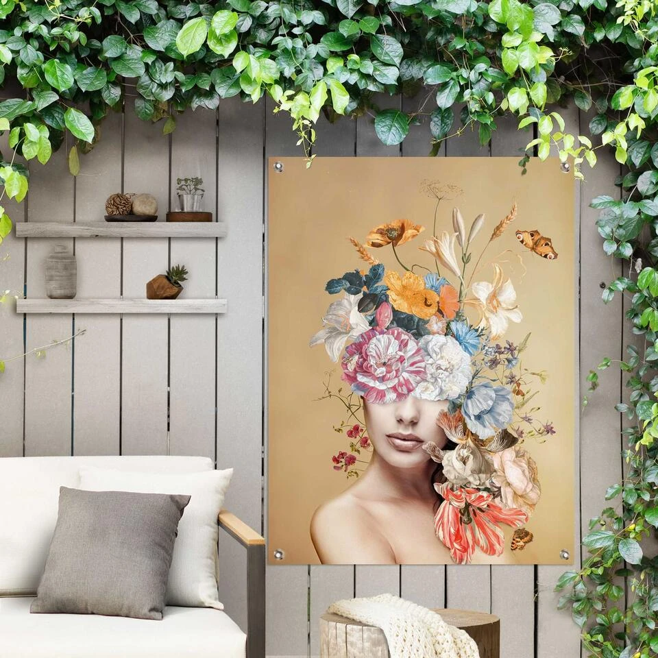 Tuinposter Bloemrijk 80x60 Cm Bont - Image 2