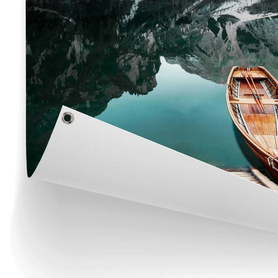 Tuinposter Bergmeer 80x60 Cm Blauw - Image 3