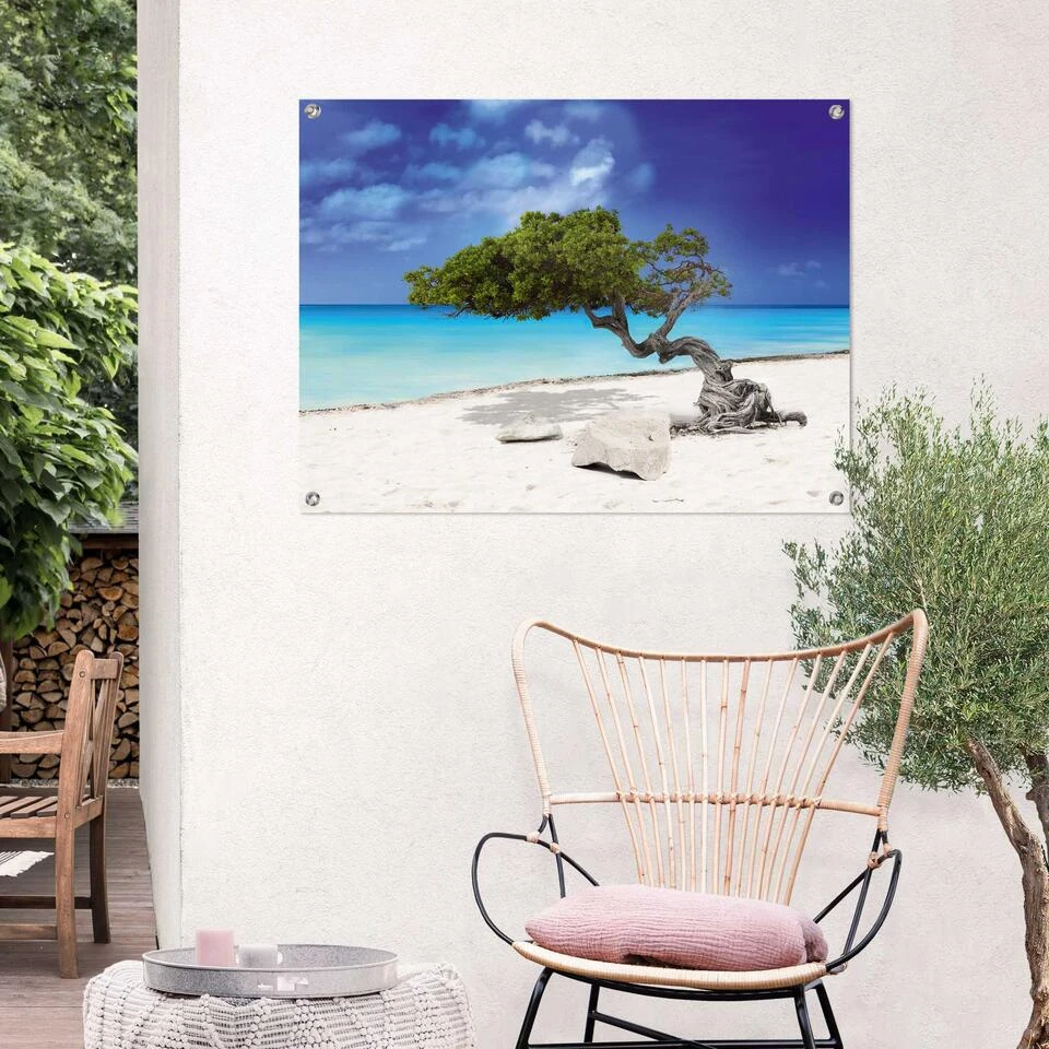 Tuinposter Tropisch Eiland 60x80 Cm Blauw - Image 2