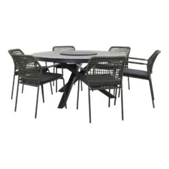 Taste Barista Groen/Perth 150 Cm. - Ronde Tuinset