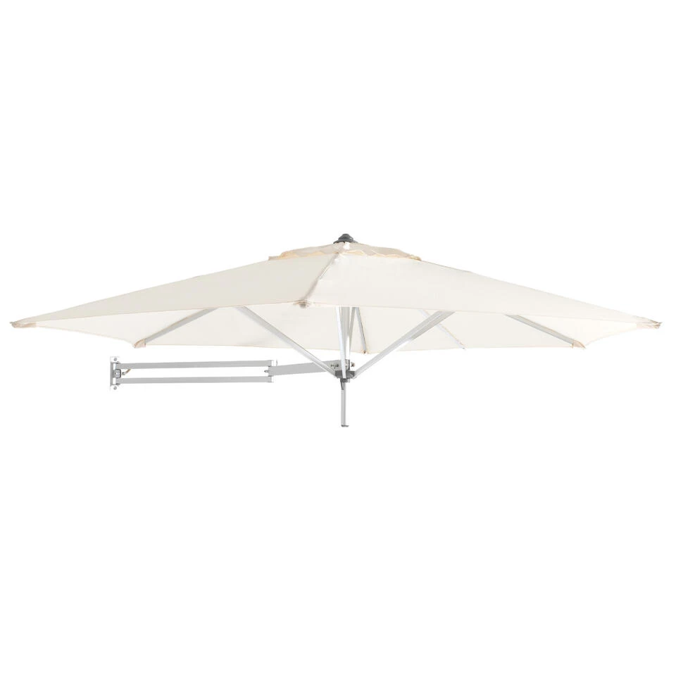 Easysol Muurparasol - Hexagonaal / Rond - 250 Cm Diameter - Ecru / Gebroken Wit - Image 3