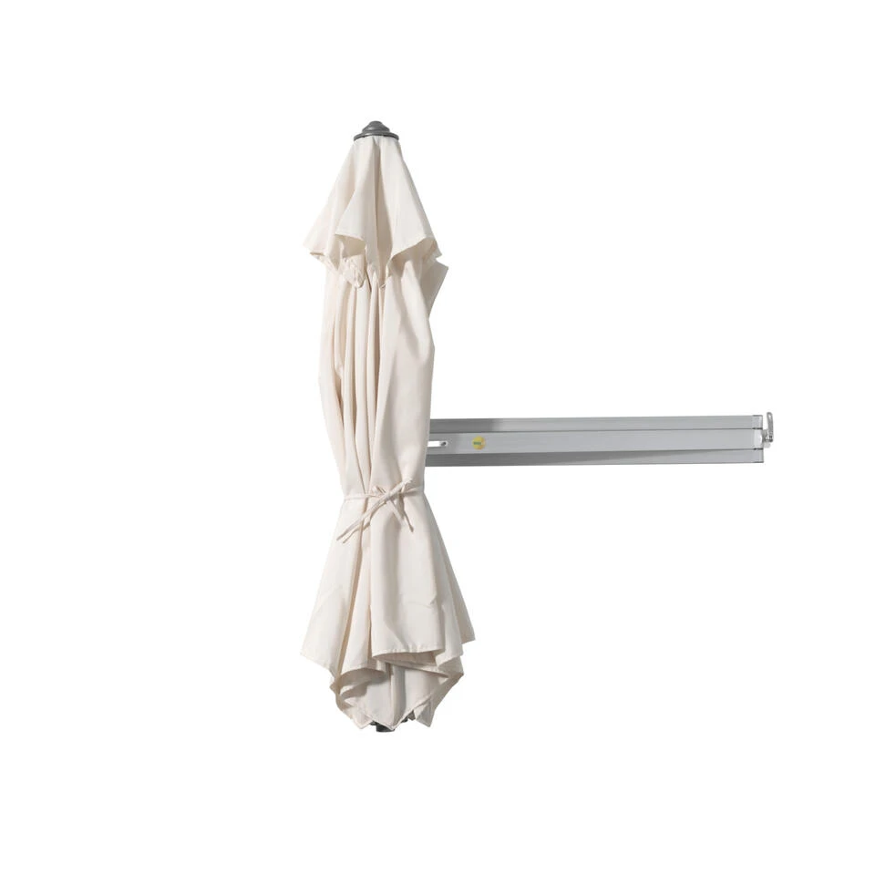 Easysol Muurparasol - Hexagonaal / Rond - 250 Cm Diameter - Ecru / Gebroken Wit - Image 4