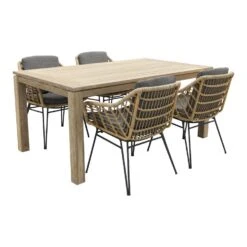 4 Seasons Cottage/Allure Rome Grey 170 Cm. Tuinset - 5-delig