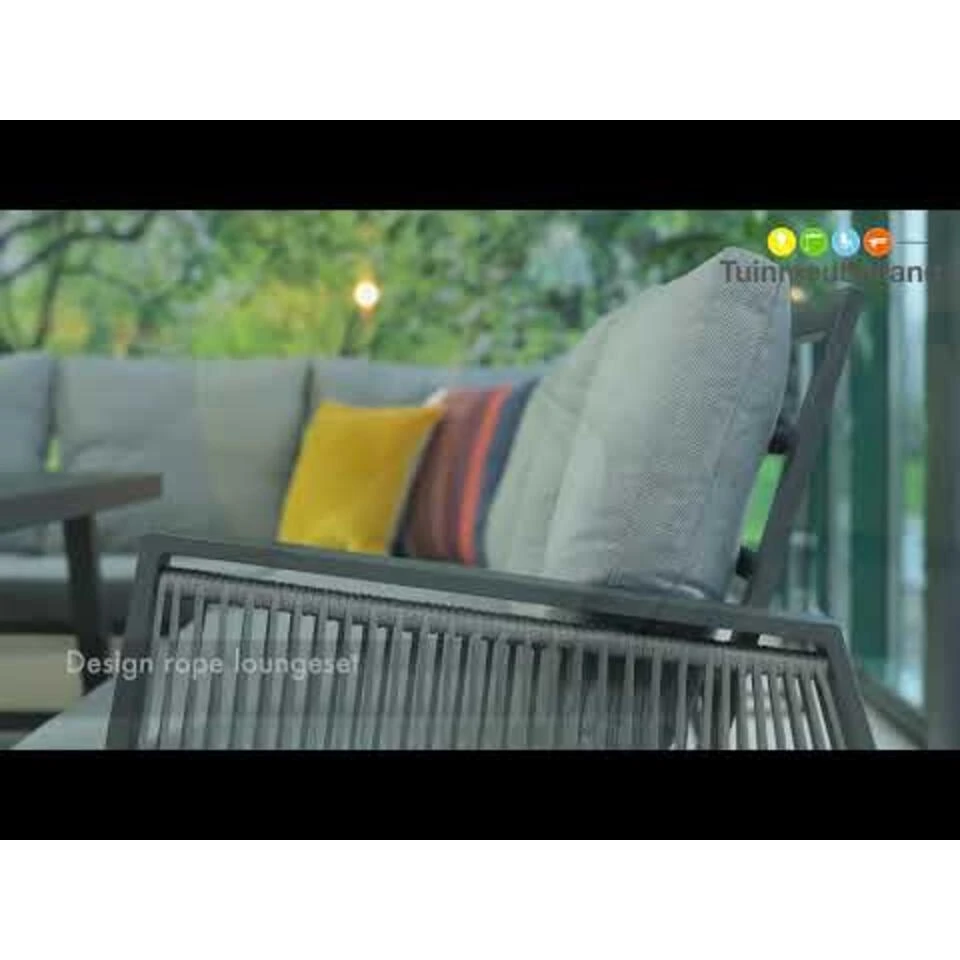 Garden Impressions Brendon Lounge Dining Set 4-delig R - Licht Grijs - Afbeelding 3