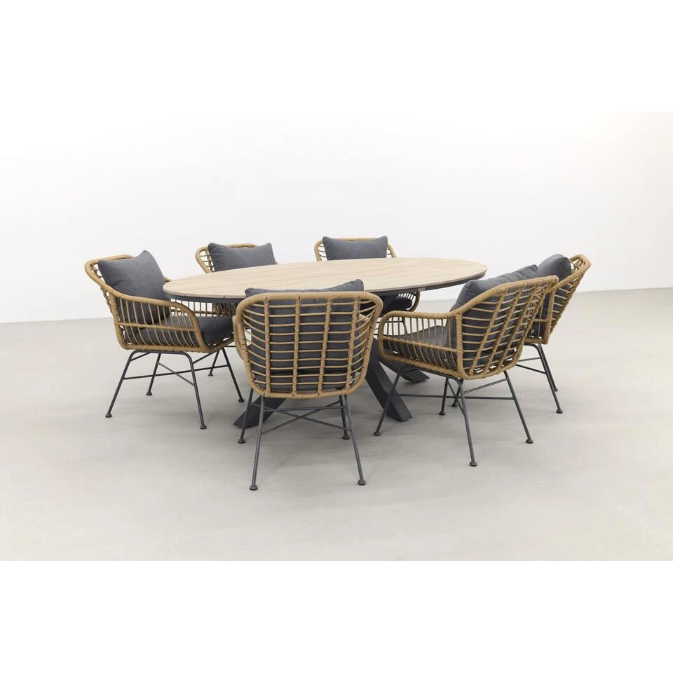 Garden Impressions Margriet - Naturel / Edison 220 - Ovale Tuinset - Afbeelding 2