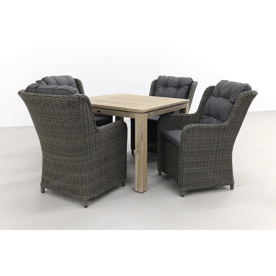 VDG Richmond Ash Grey/Rome Grey 100 Cm. - Tuinset 5-delig - Image 2