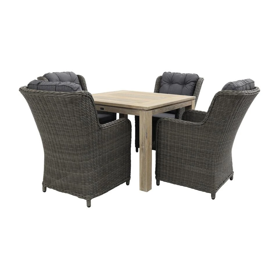 VDG Richmond Ash Grey/Rome Grey 100 Cm. - Tuinset 5-delig - Image 3