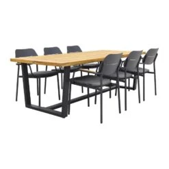 GreenChair Courage - Antra/Murano Teak - 240x100 Cm. - Tuinset 7-delig