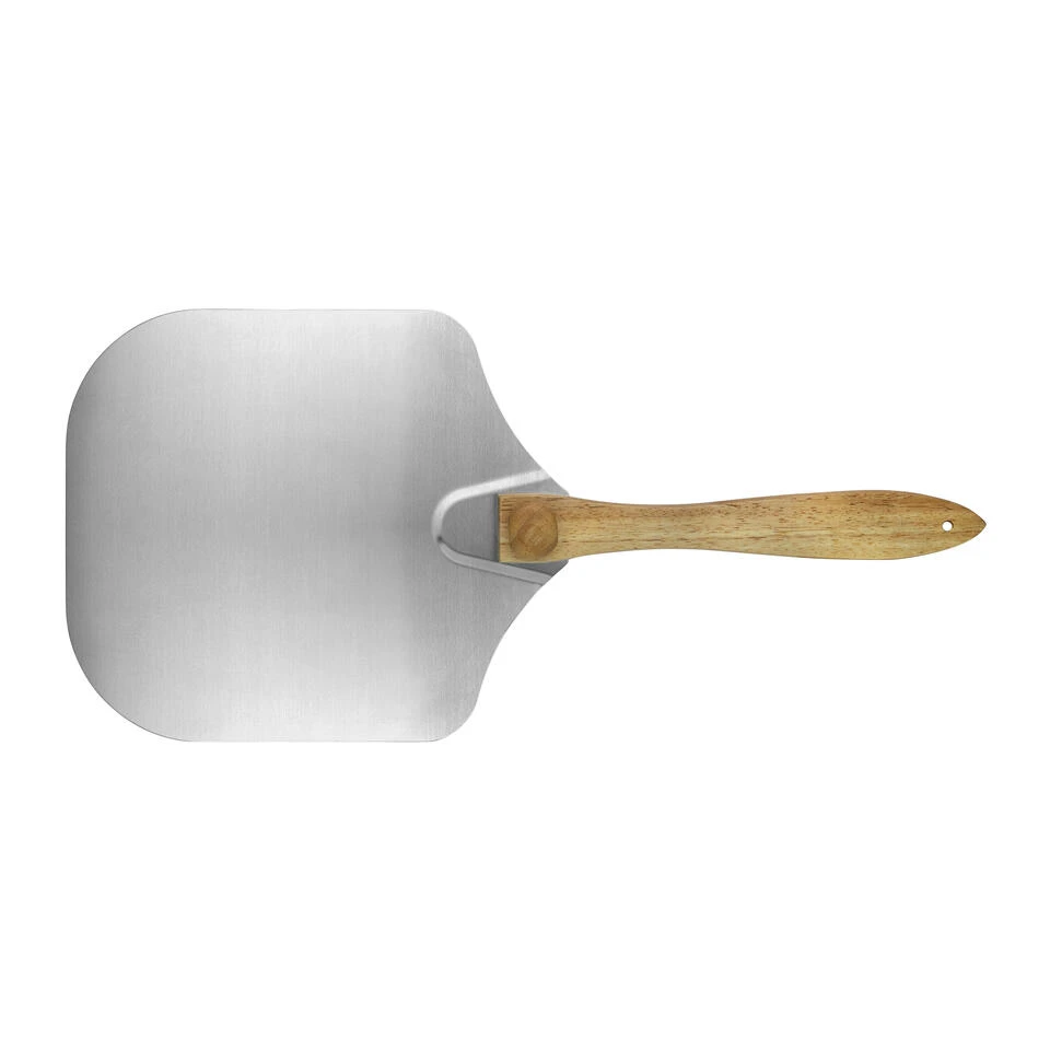 Krumble Pizzaschep Vierkant Met Houten Handvat - 70 Cm - RVS