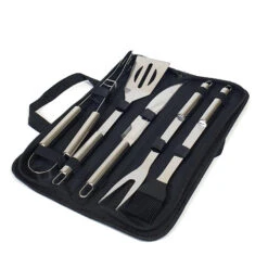 Krumble BBQ Set 5-delig In Opbergtas RVS