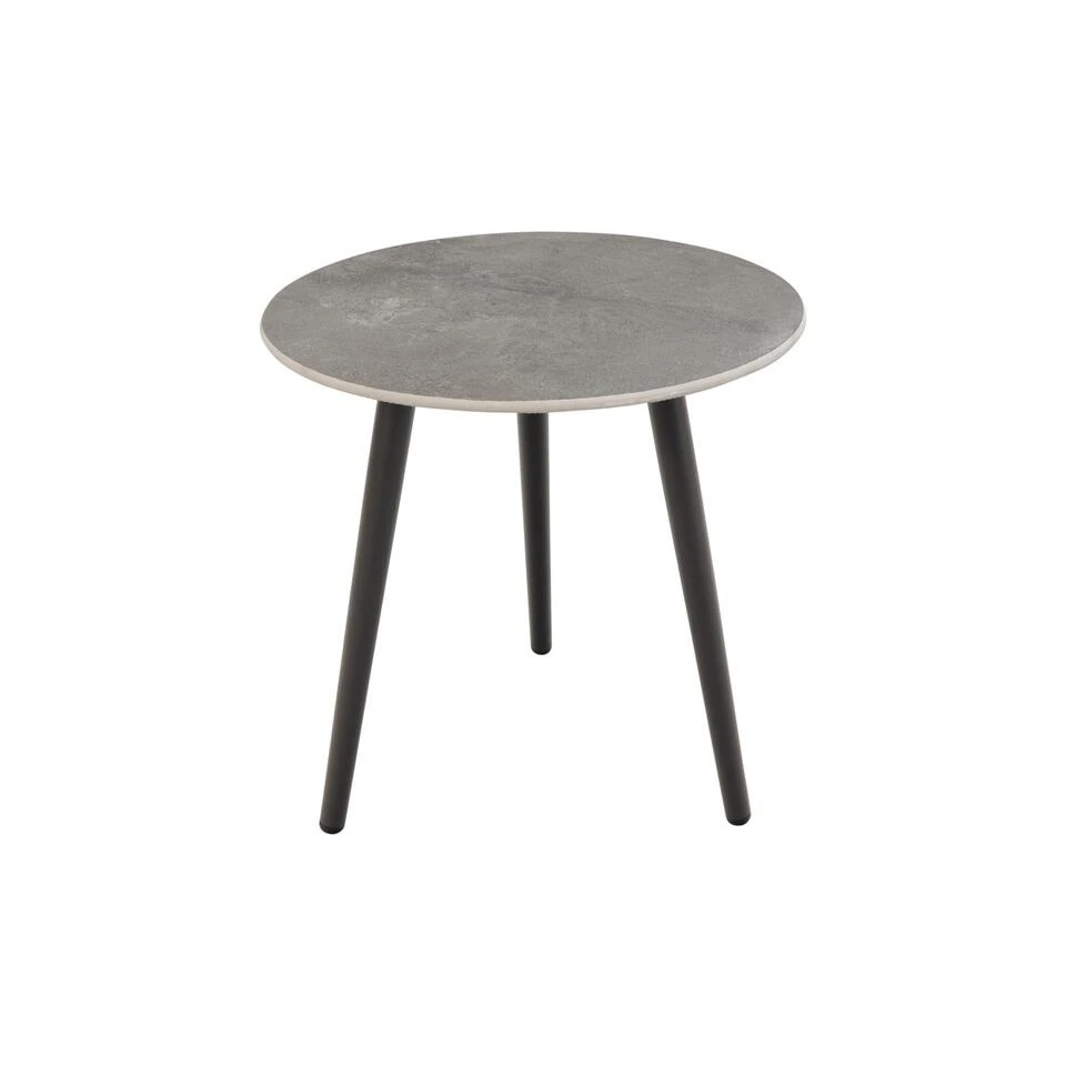 VDG Brasilia Bijzettafel 50 Cm. - Antraciet - Ceramic