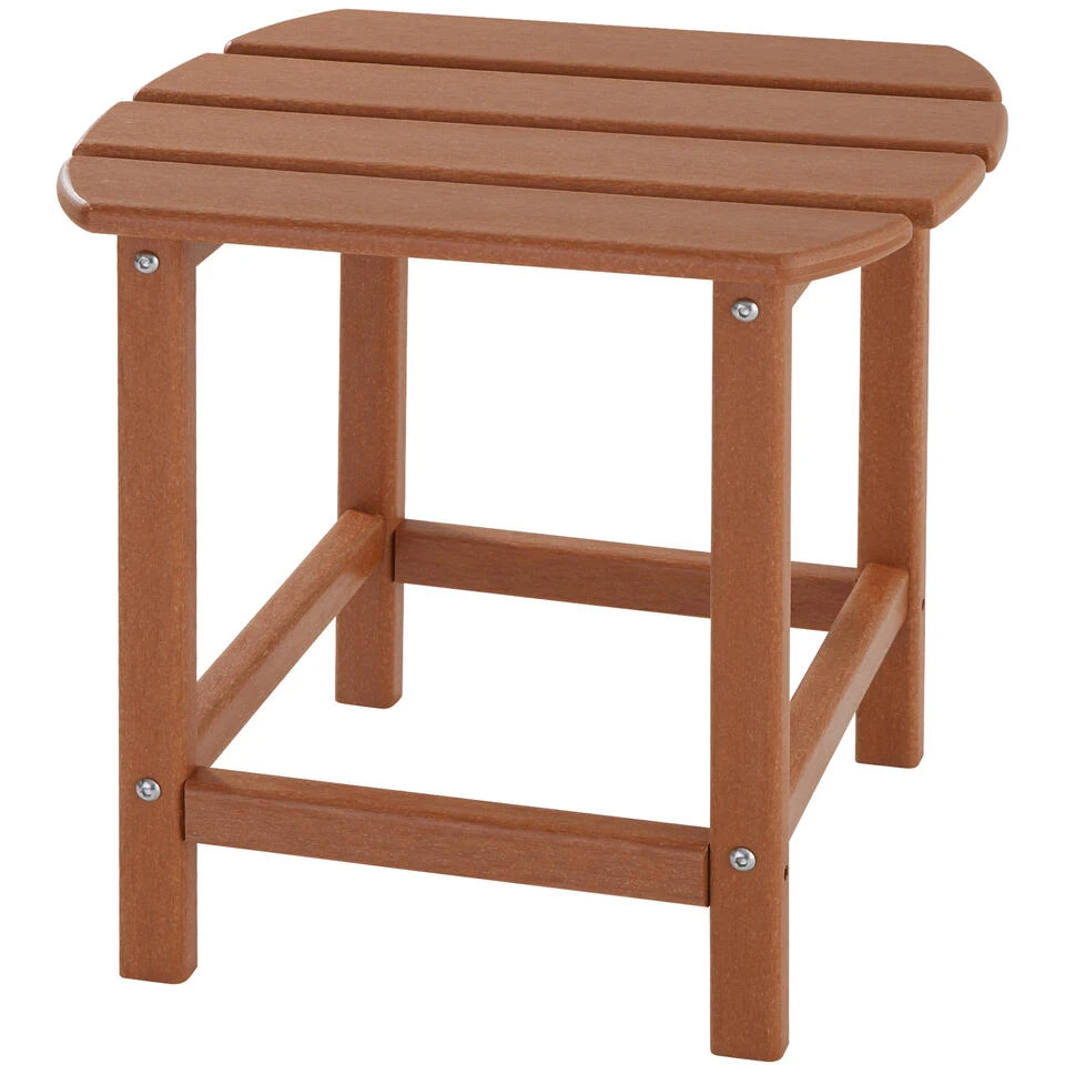 Tectake - 2 Tuinstoelen Janis Met Tafel - Houtlook - Bruin - Image 4