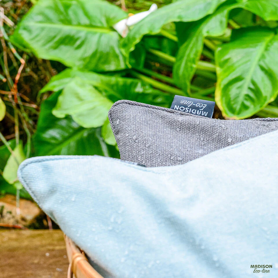 Madison - Bankkussen 110x48 - Zilver - Silver Recycled Canvas - Image 3