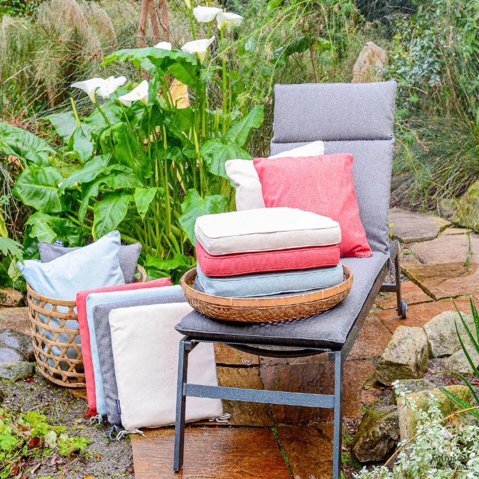 Madison - Bankkussen 110x48 - Zilver - Silver Recycled Canvas - Image 4