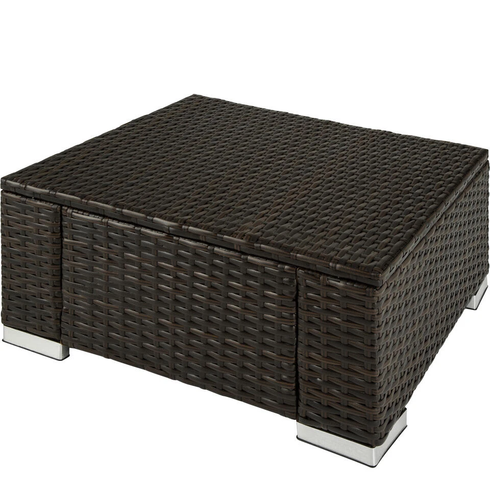 Tectake - Wicker Zitkruk Bruin Mix - 53 X 53 X 26 Cm - Image 3