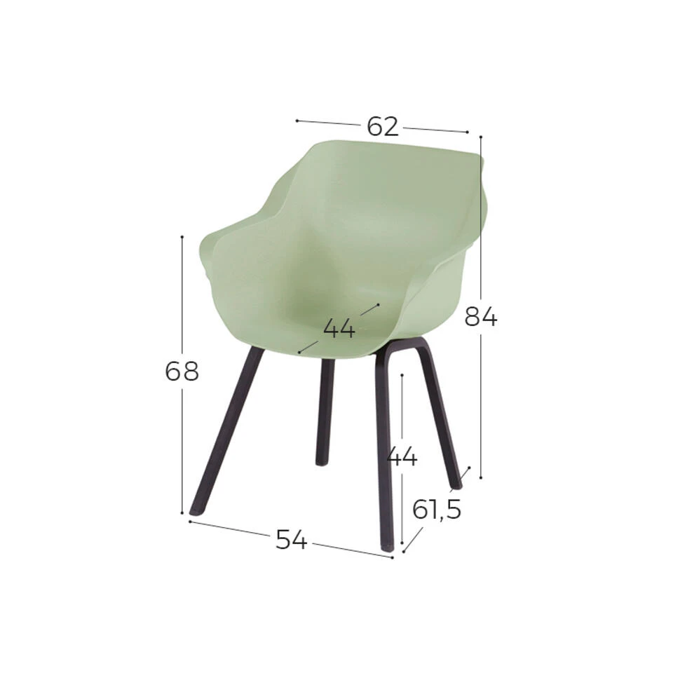 Hartman Sophie Element Dining Armstoel- French Green - 4 St. - Image 2