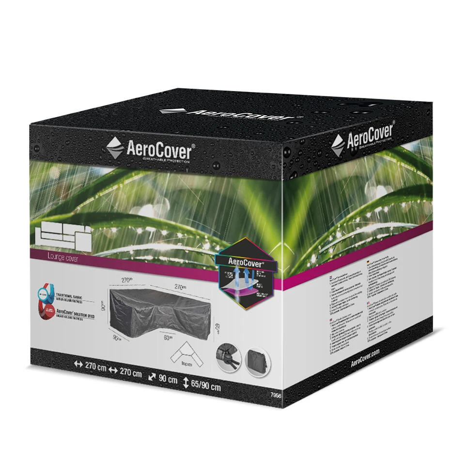 Aerocover Loungesethoes 270x270x90x65 Cm - L- Vorm Trapeze - Image 3