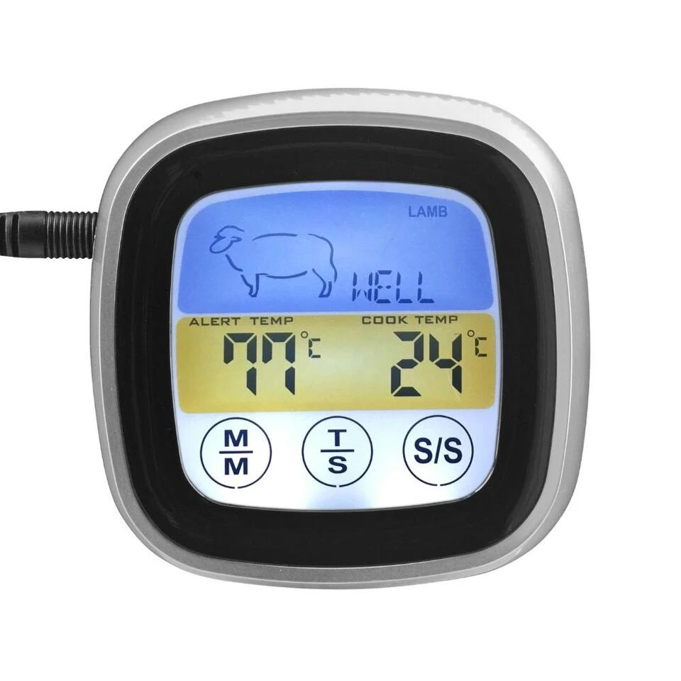 Orange85 Keuken Thermometer Met Digitaal Scherm Zwart 7.6x7.6x2.5 Cm RVS Koken - Image 3