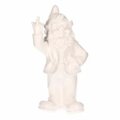Stoobz Design Tuinkabouter - Wit - Middelvinger - 20 Cm