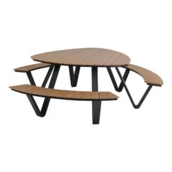 Arezzo Picknickset Driehoek - Hout - Bruin