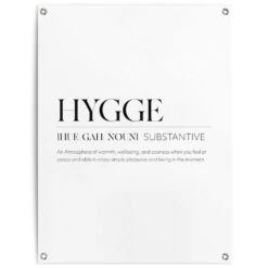 Tuinposter Hygge 80x60 Cm Zwart-Wit