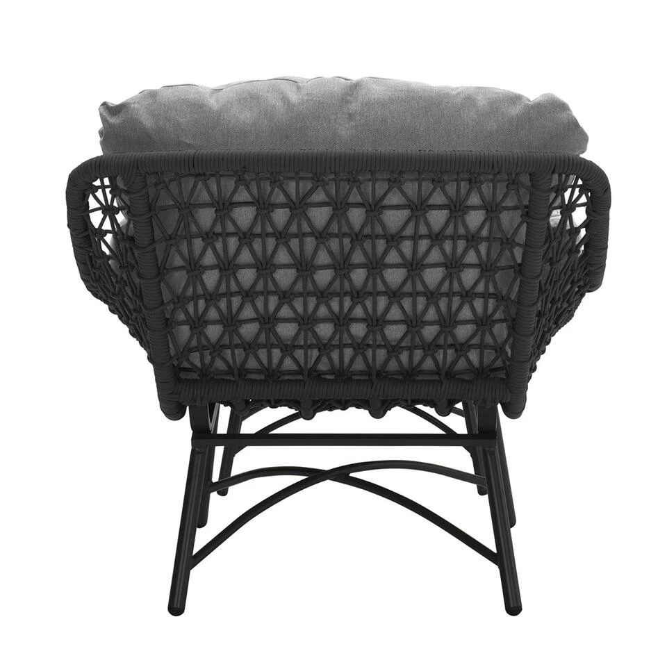 Garden Impressions Selene Loungestoel En Kent Bijzettafel - Zwart - Image 2