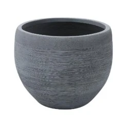 Beliani Plantenbak Voor Buiten ZAKROS - Grijs Klei-vezelmengsel