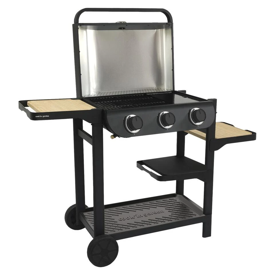 Cook'in Garden Grills FLAVO 60 - Zwart - Staal - Afbeelding 3