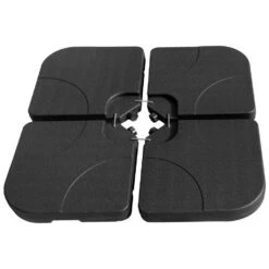 Happy Garden Zonneschermstandaards QUIBERON - Zwart - Plastic