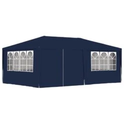 VidaXL Partytent Met Zijwanden Professioneel 90 G/m² 4x6 M Blauw