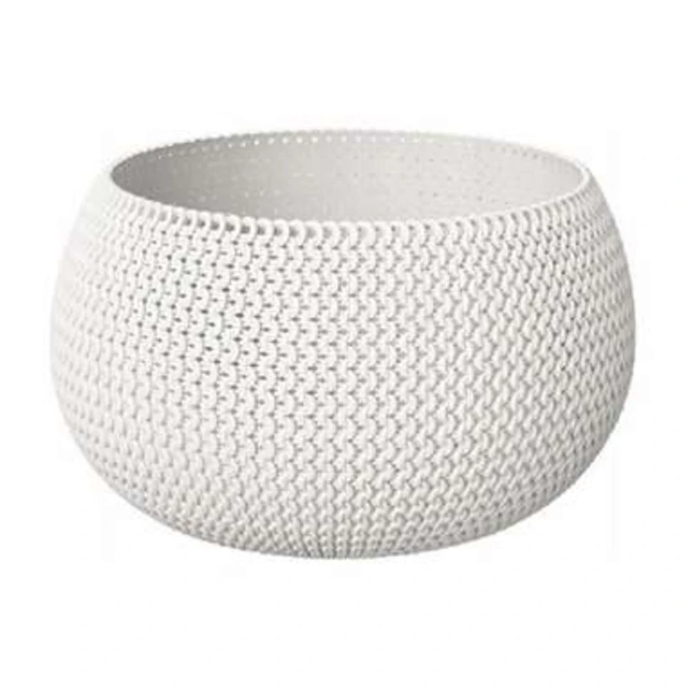 Prosperplast Bloempot Splofy - Wit - 2300 Ml - 24 Cm