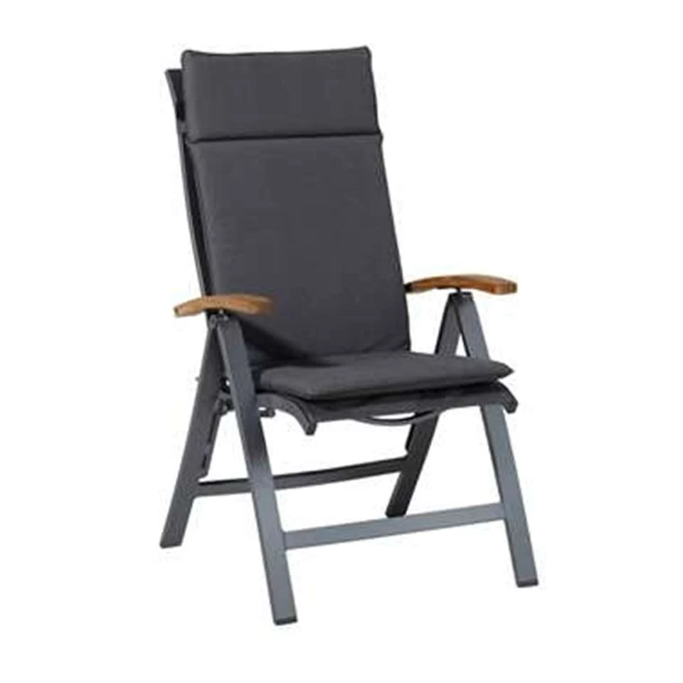 Madison Tuinstoelkussen Hoge Rug Outdoor Panama Grijs - Image 2