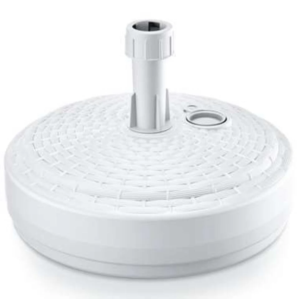 Prosperplast Parasolvoet - Rond - Rotan - Wit - 10 L - 39 Cm - Image 2