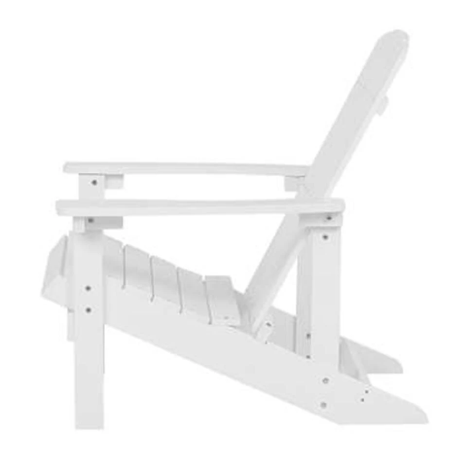 Beliani Tuinstoel ADIRONDACK - Wit Kunsthout - Image 4