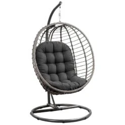 Hangstoel Lourdes - Antraciet - Ø105x190 Cm