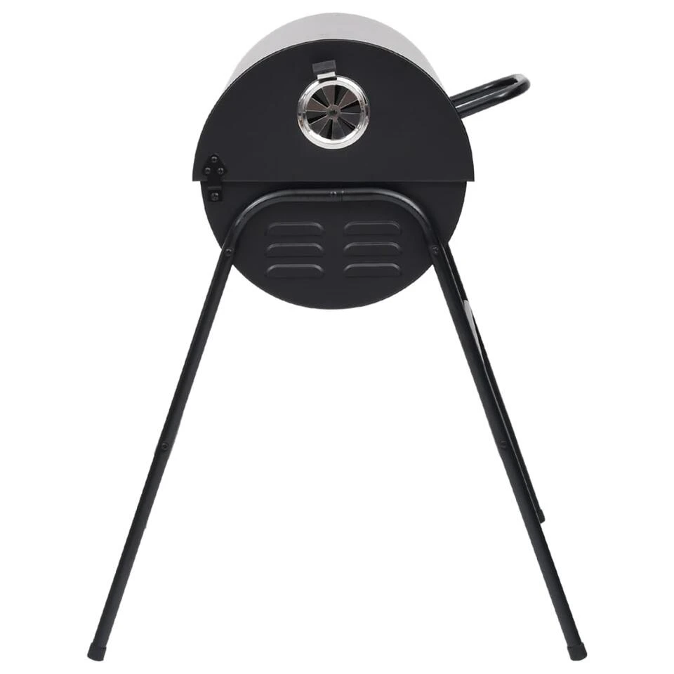 VidaXL Barbecuevat Met 2 Kookroosters 80x95x90 Cm Staal Zwart - Afbeelding 3