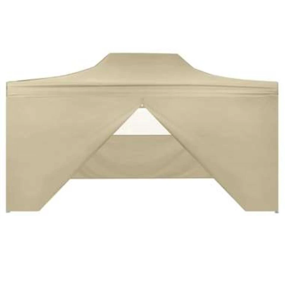 VidaXL Vouwtent Pop-up Met 4 Zijwanden 3x4,5 M Crèmewit - Image 3