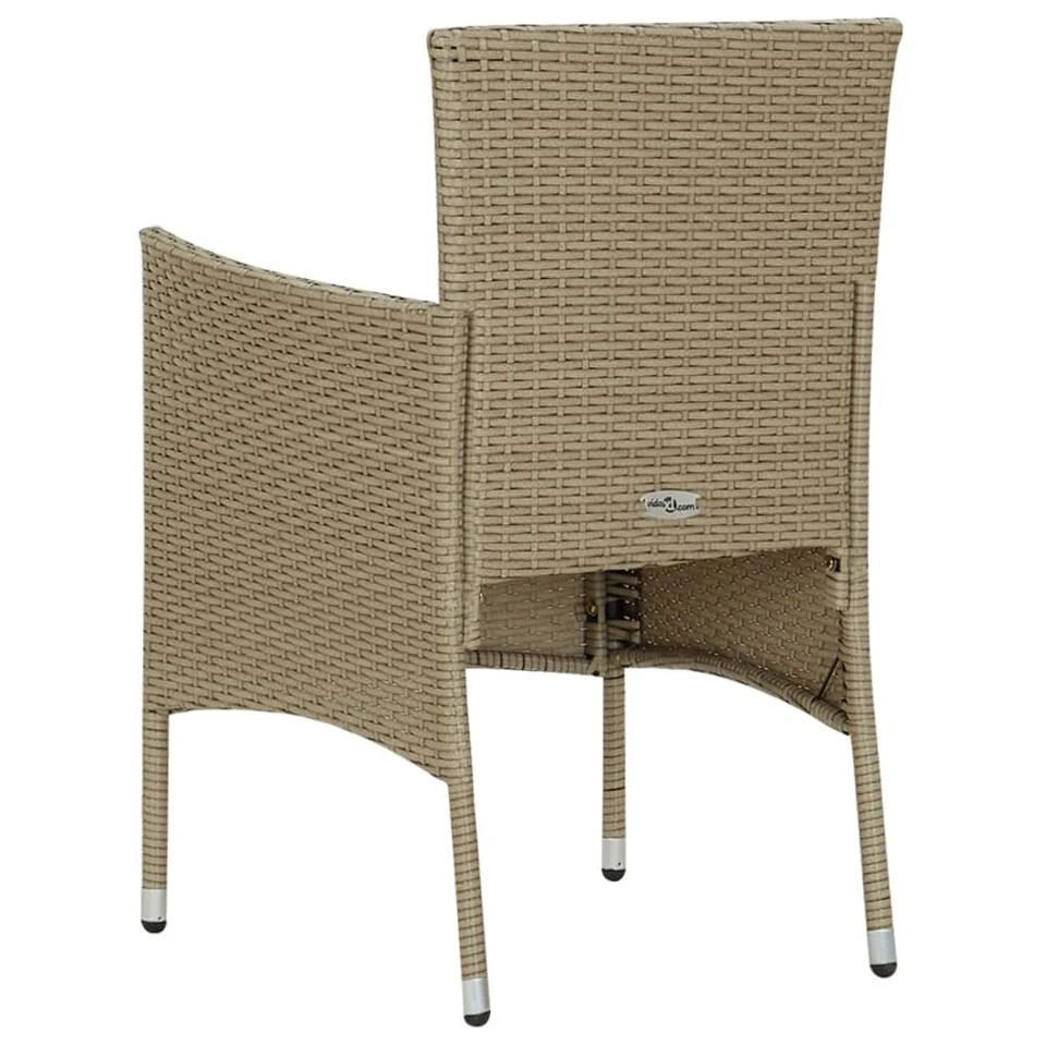 VidaXL Tuinstoelen 2 St Poly Rattan Beige - Image 4