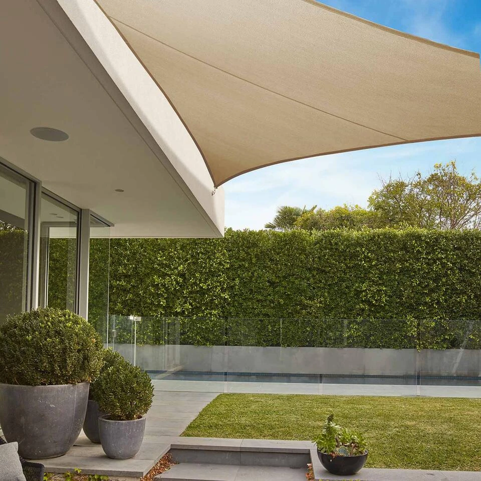 Coolaroo Schaduwdoek Driehoek 6,5x6,5x6,5m Zand - Image 2