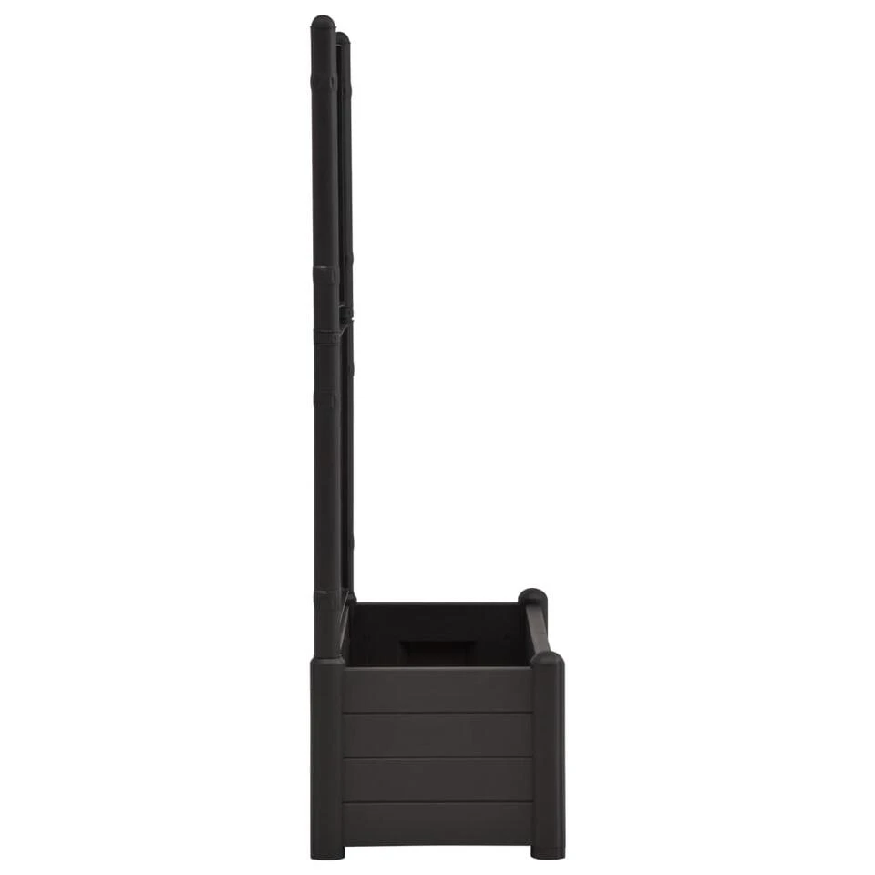 VidaXL Plantenbak Met Latwerk 100x43x142 Cm PP Antraciet - Afbeelding 4